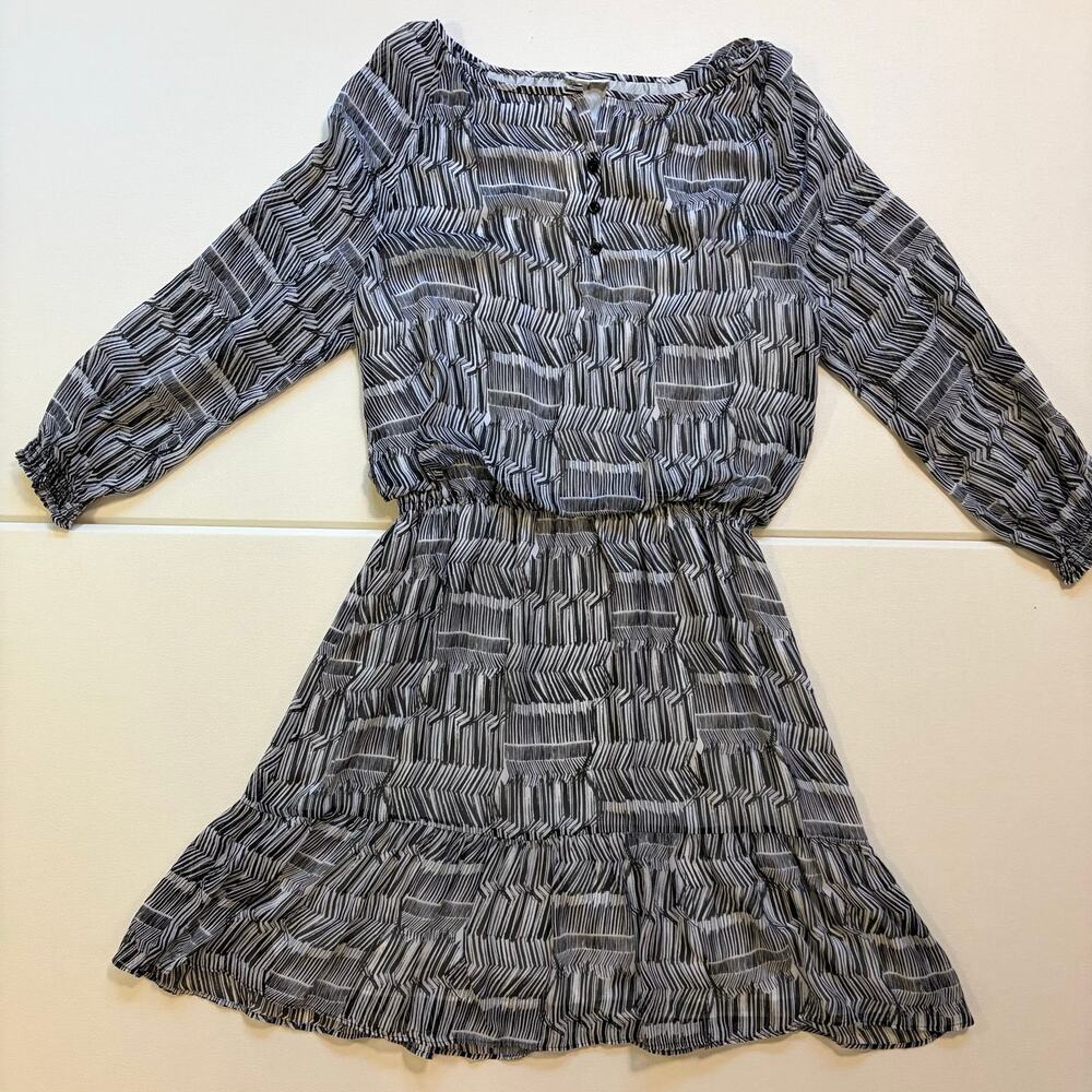 NWT Shoshanna 100% Silk Geometric Mini Dress Size 8